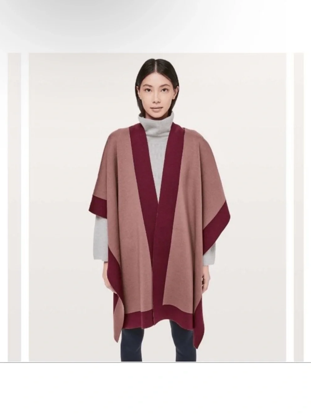 Lululemon maroon mauve bundle up wrap